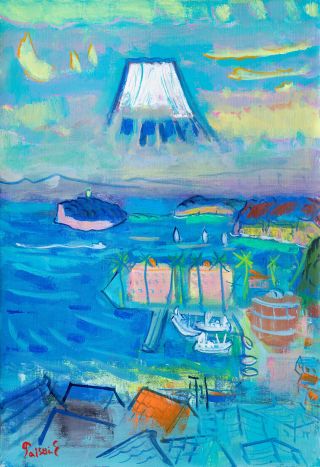 佐藤鐵仙「イブの誘惑 A」陶板に油彩 油絵 サイン入り 中古 美品 佐藤鐵仙「イブの誘惑 B」陶板に油彩 油絵 サイン入り 中古 美品 佐藤