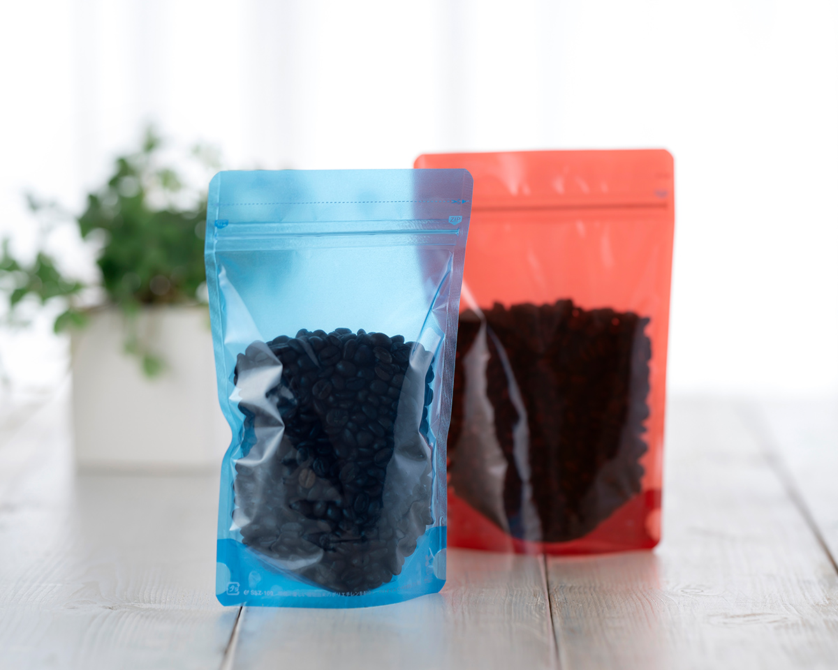 シースルースタンドチャック 100g アクア｜ニコノスオンラインストア