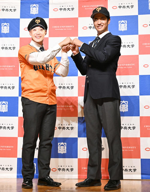 ドラフト】巨人阿部監督「後ろ任せられる可能性」ドラ1中大・西舘勇陽