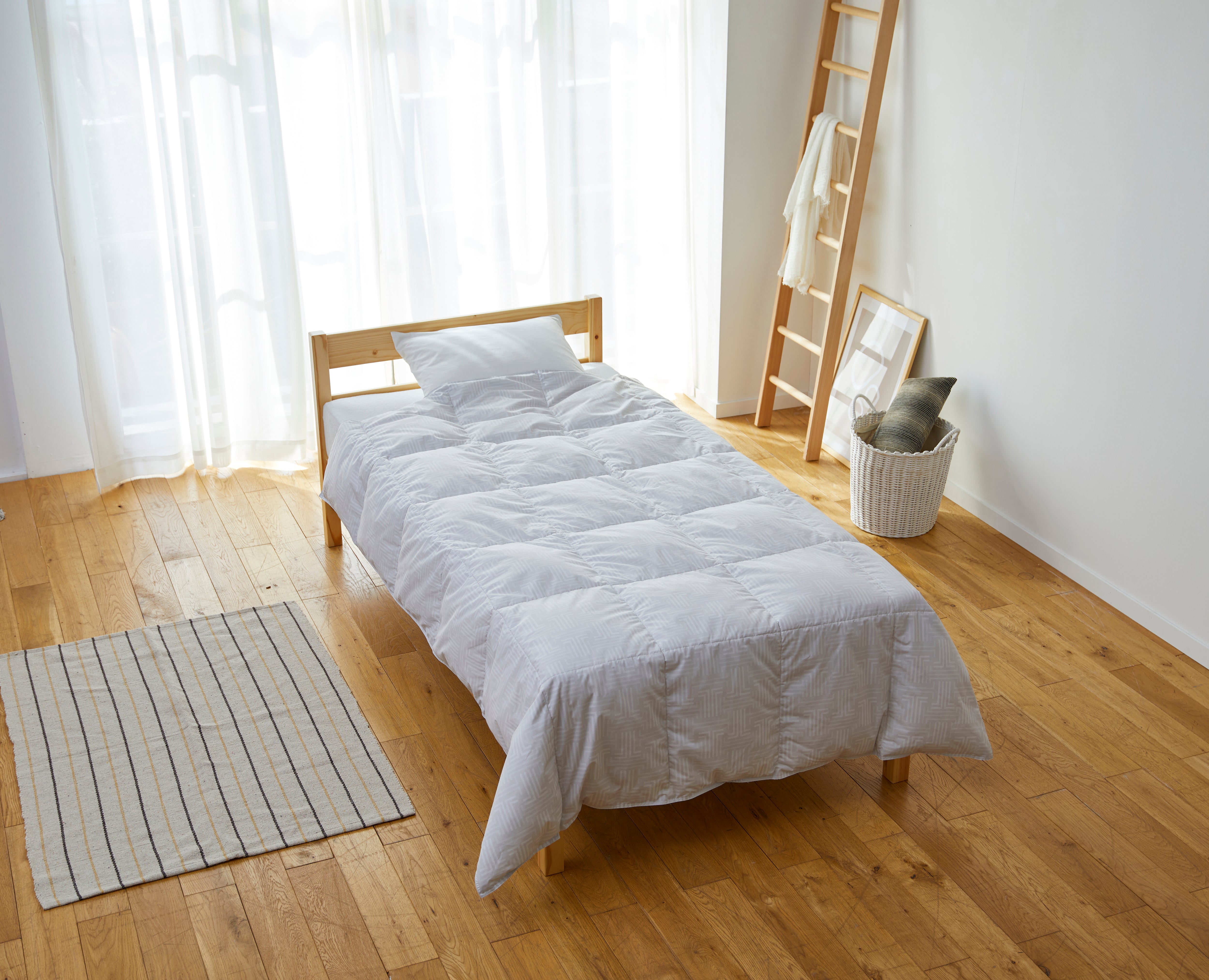 ウォッシャブル羽毛肌掛けふとん/ラマンセⅡ《LANVIN COLLECTION