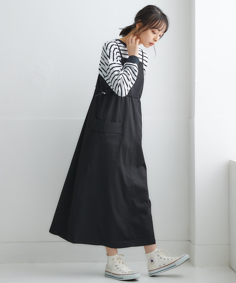 カーゴポケット付ワーク調ジャンパースカート 通販【ニッセン】