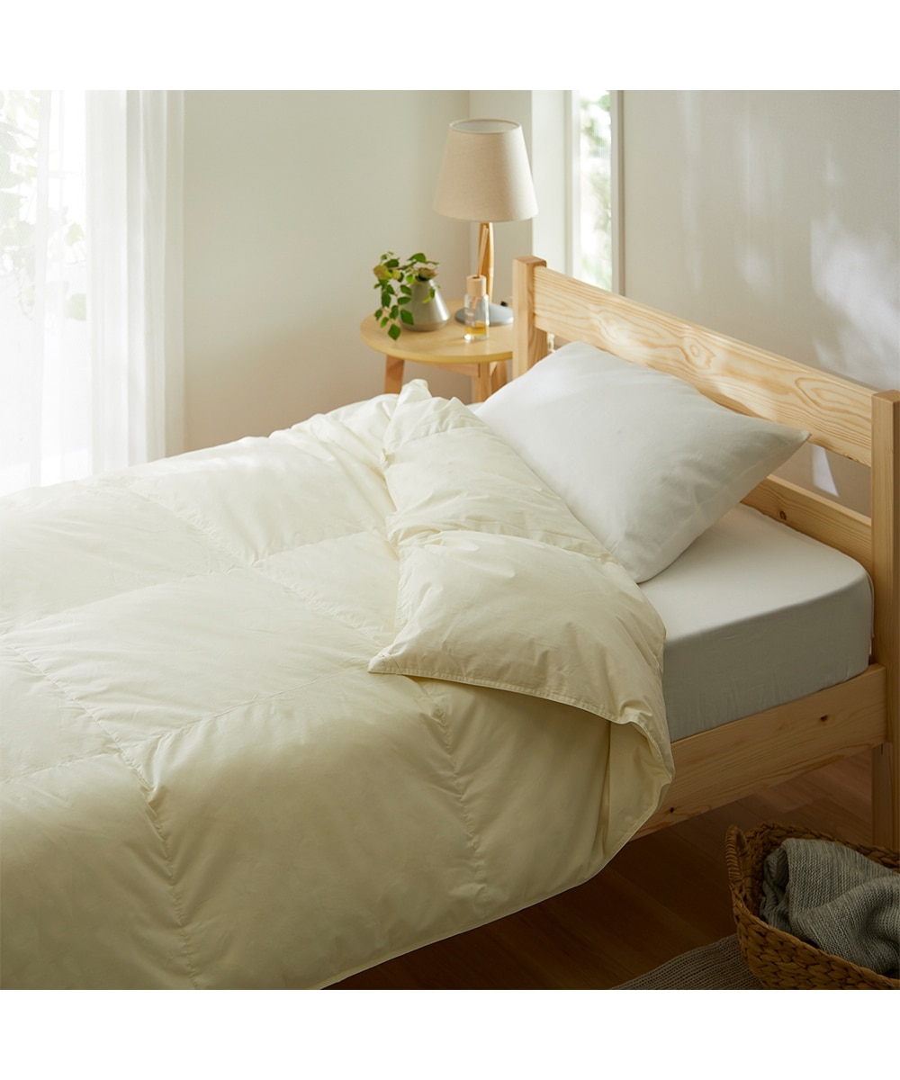 日本製】抗菌防臭・防ダニ羽毛 洗えるダウンケット（ダックダウン90