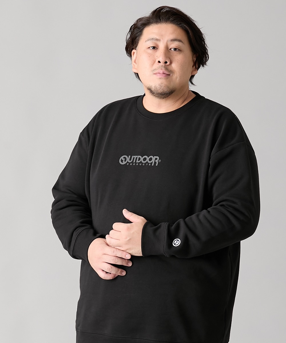 裏起毛ワンポイントクルーネックトレーナー アウトドアプロダクツ