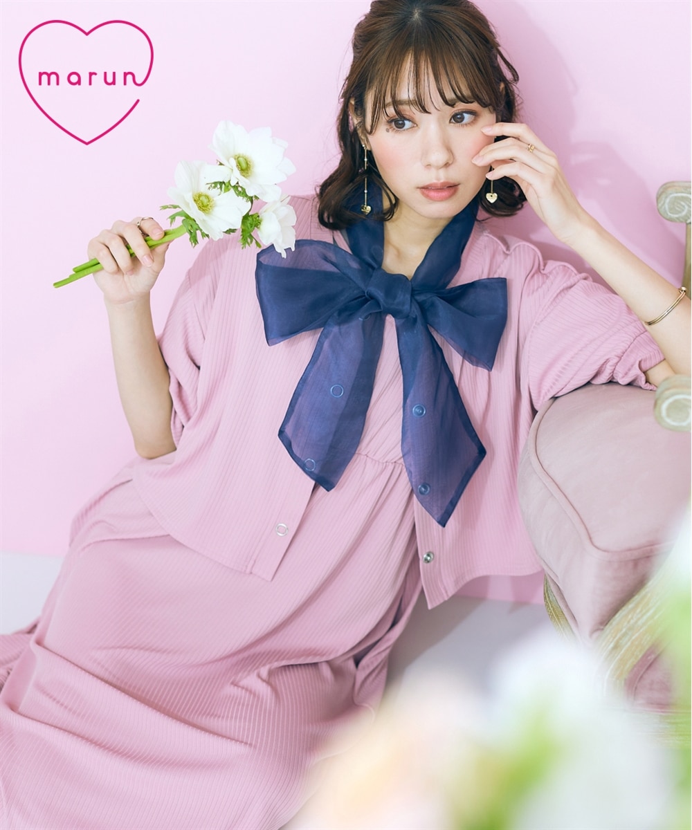 大きいサイズ＞ワンピース＋カーディガンセットアップ marun 通販