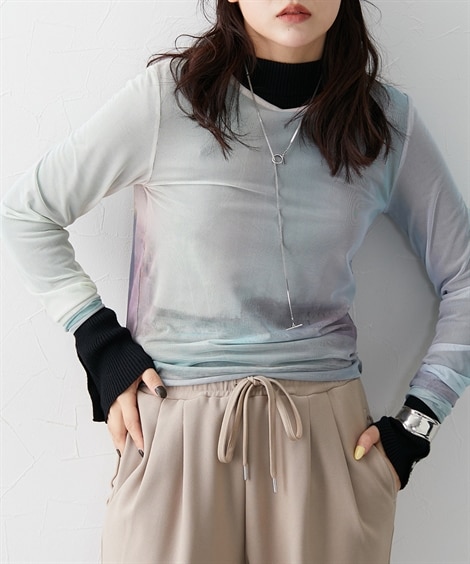 プリントシアートップス 通販【ニッセン】