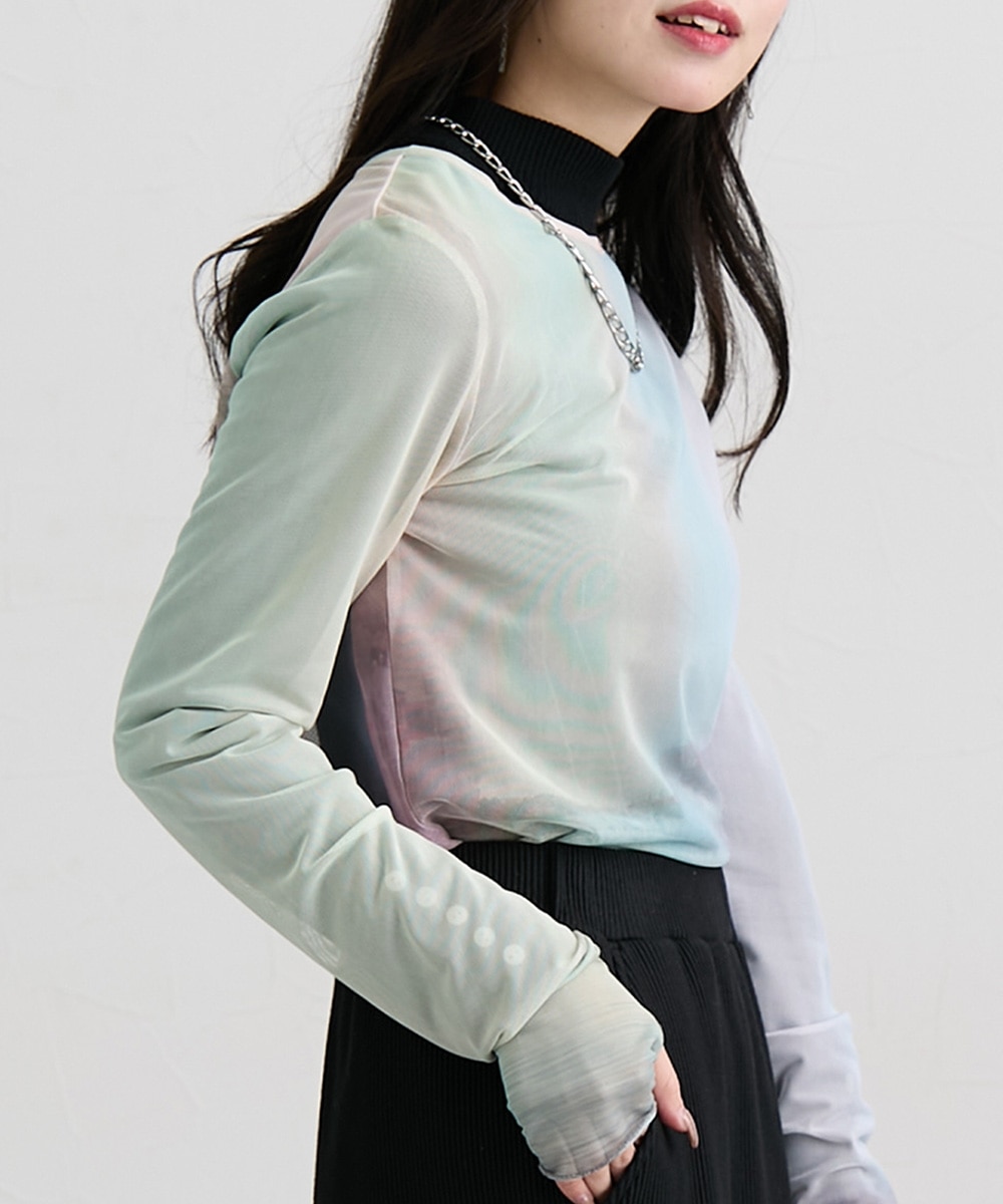 プリントシアートップス 通販【ニッセン】