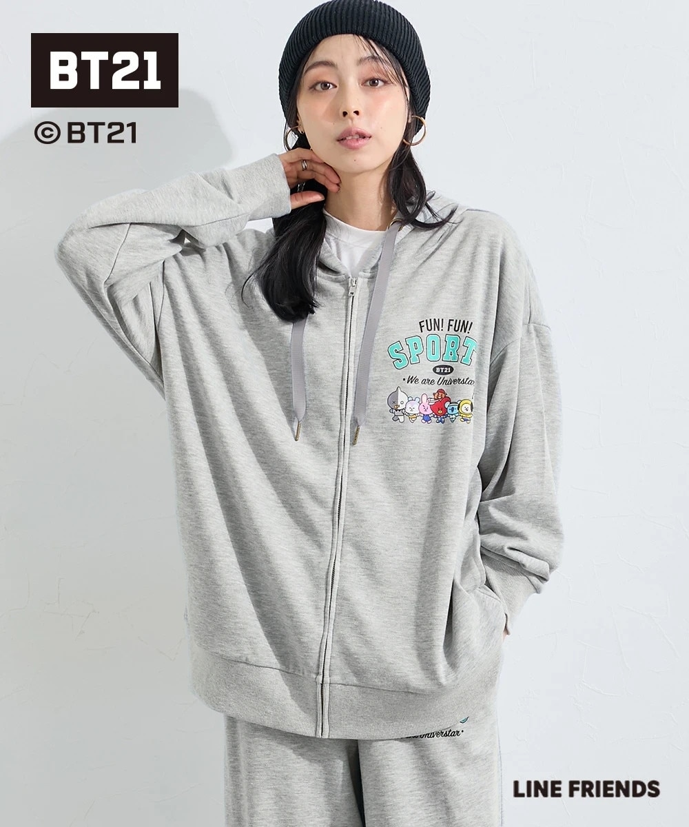BT21】ルーズシルエットスウェットパーカー＜大きいサイズ有＞ 通販