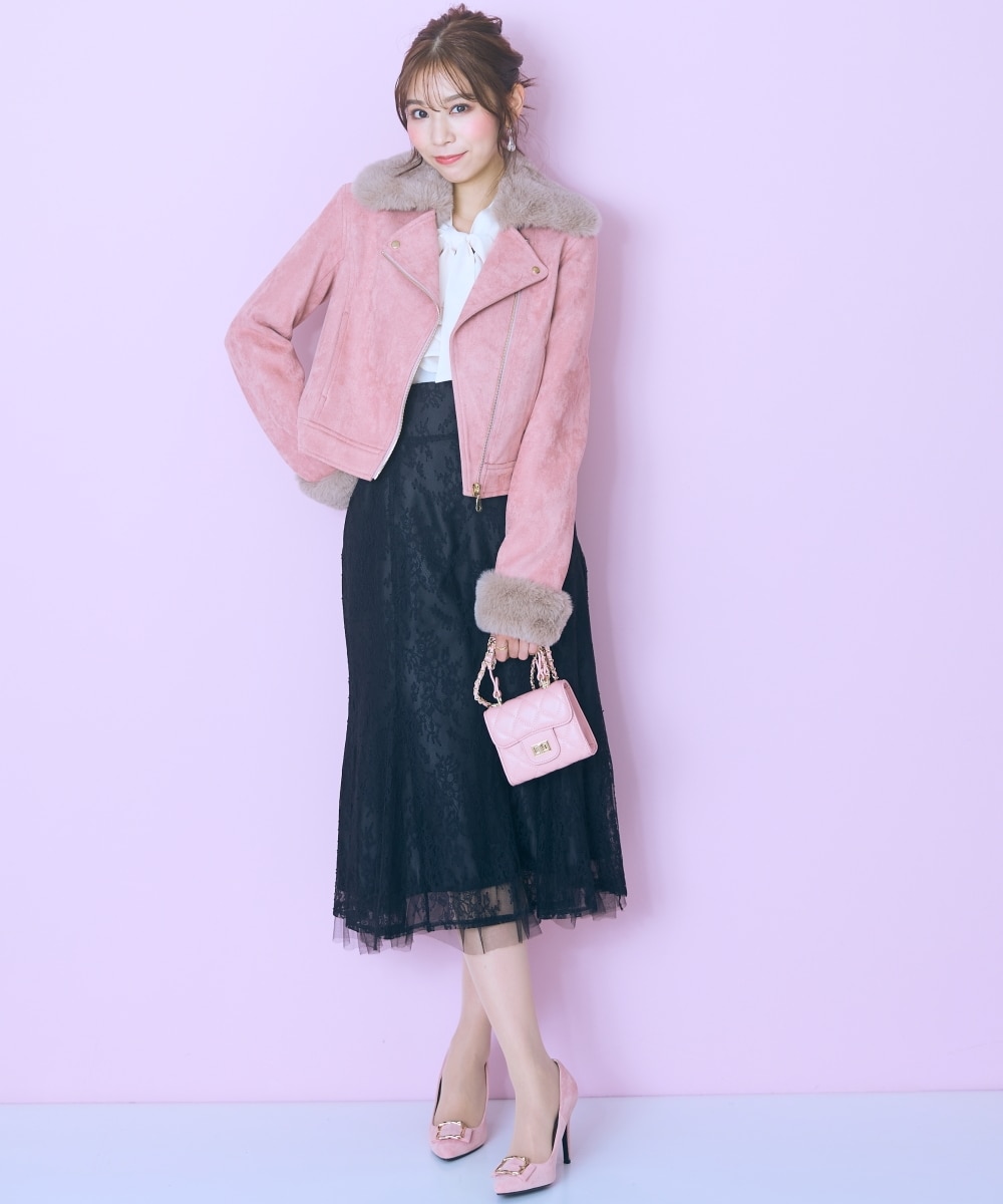 大きいサイズ＞スエード調ライダースジャケット marun 通販【ニッセン】