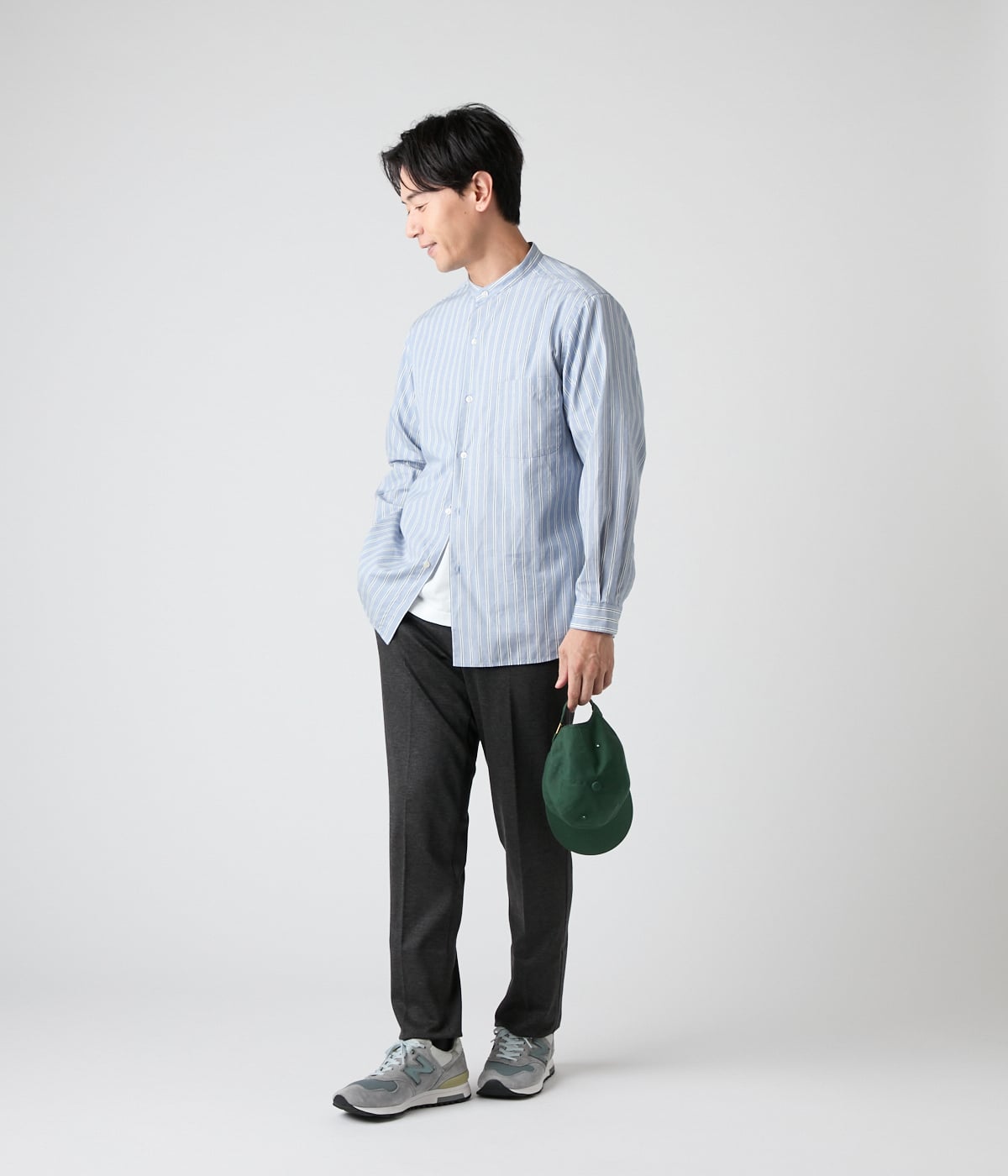 ウォッシャブル・ストレッチ】ソフトサーモドビーシャージー ウエスト