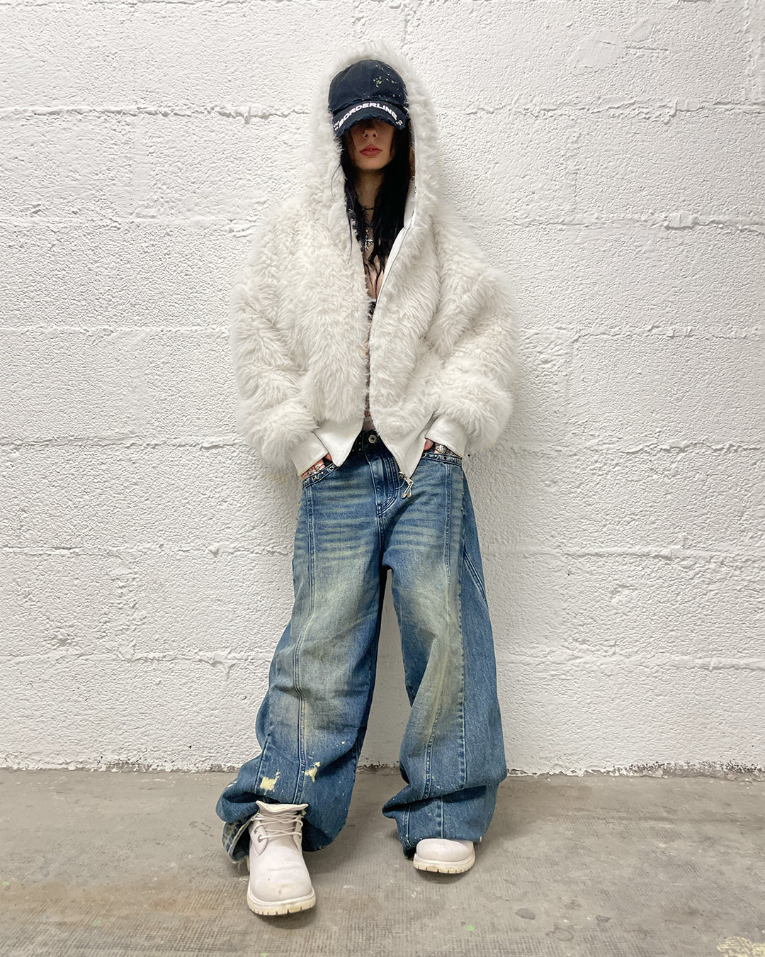 YETI FUR REVERSIBEL ZIP HOODIE JACKET - Society De Nobodies