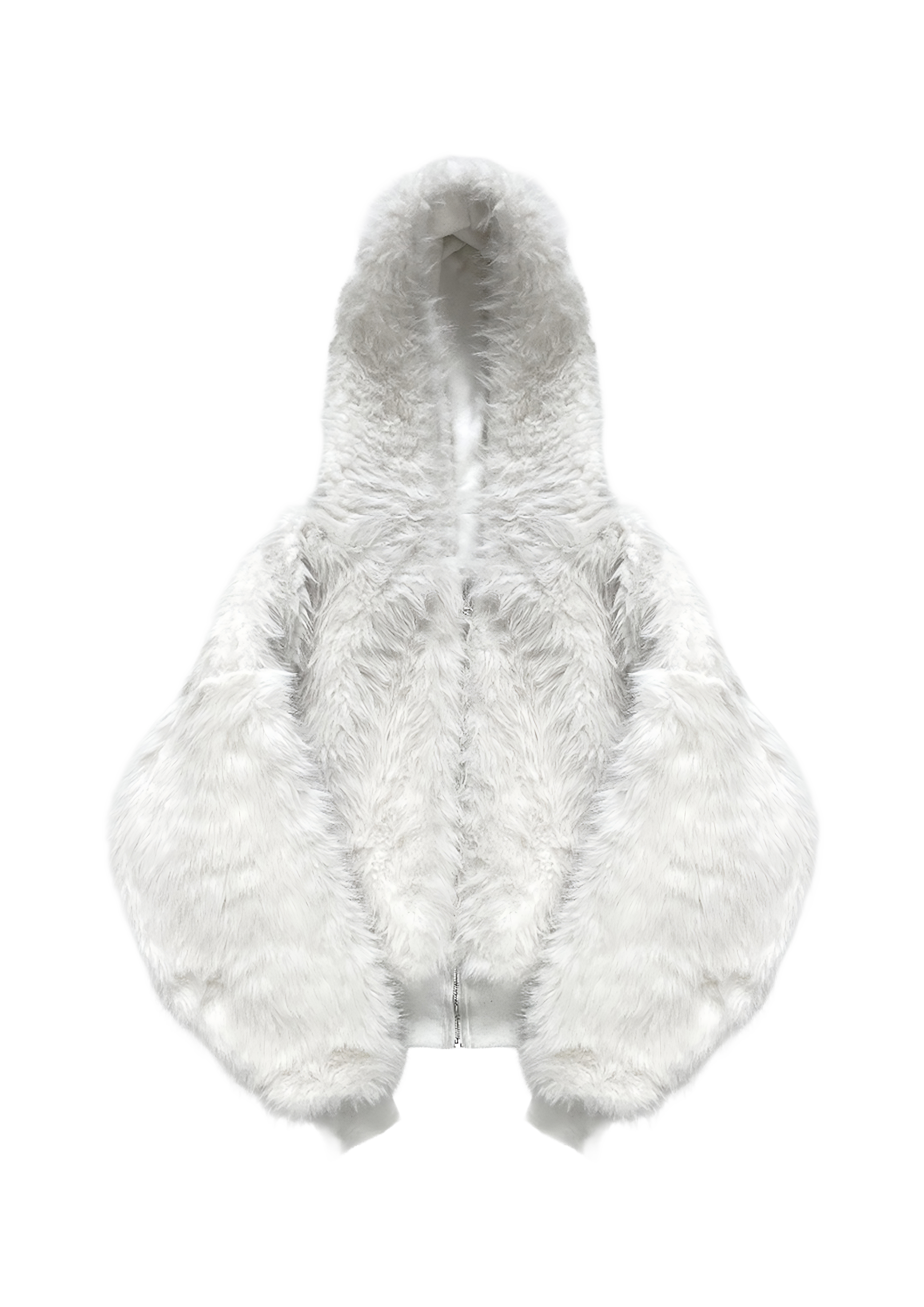 YETI FUR REVERSIBEL ZIP HOODIE JACKET - Society De Nobodies