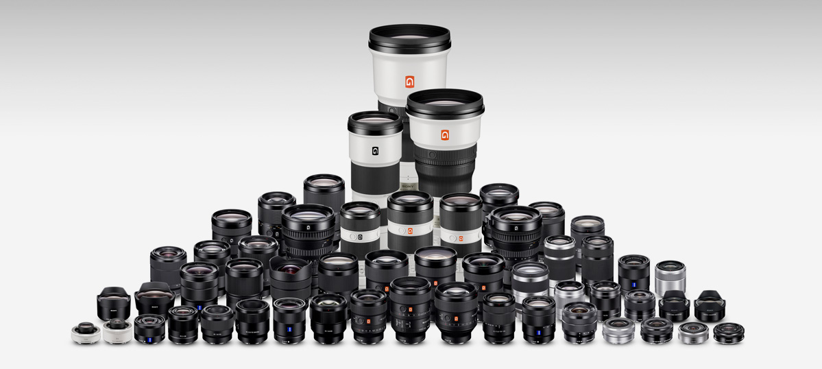 α7R IV（ILCE-7RM4） 特長 : 充実したミラーレス専用設計レンズ