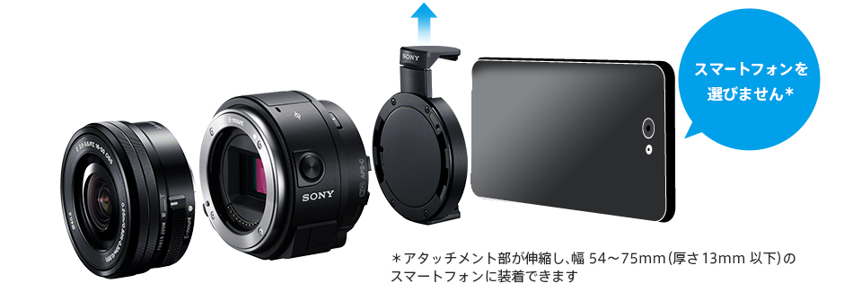 ILCE-QX1 特長 : 新しいスマートフォン撮影スタイル | デジタル一眼