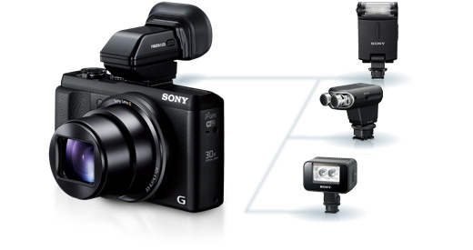 DSC-HX50V 特長 : 優れた拡張性＆こだわりの操作性 | デジタルスチル