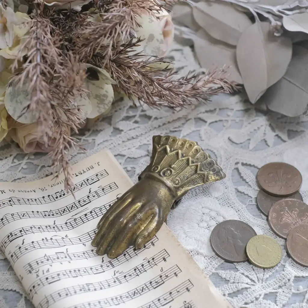 アンティークハンドクリップ フランス 真鍮 | 雑貨とアンティークのお