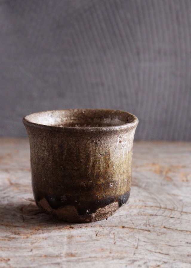 唐津酒器 ぐいのみ 斑唐津 古陶磁 酒器 堀の手 古唐津Antique Sam's