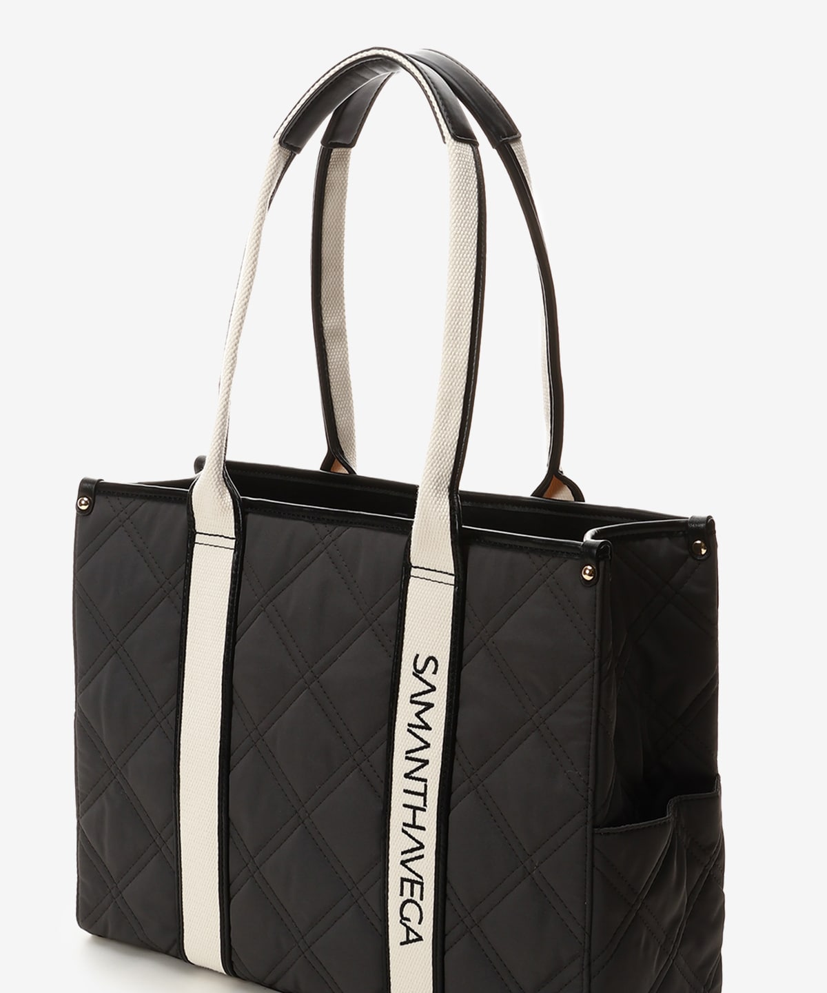 ロゴテープキルティングA4トートバッグ(FREE ブラック): SAMANTHAVEGA