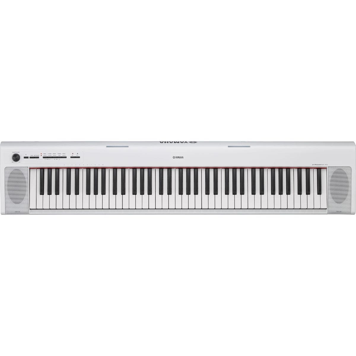 Yamaha PIAGGERO NP-32 PORTABLE DIGITAL PIANO & Power Supply (White)