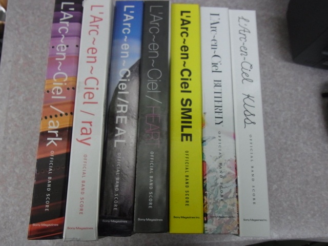 買取情報｜L'Arc～en～Cielバンドスコア『SMILE』『ark』『ray』など