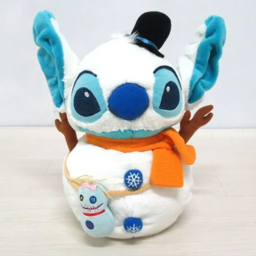 ディズニーストア限定 レアな雪だるまのスティッチ&スクランプ