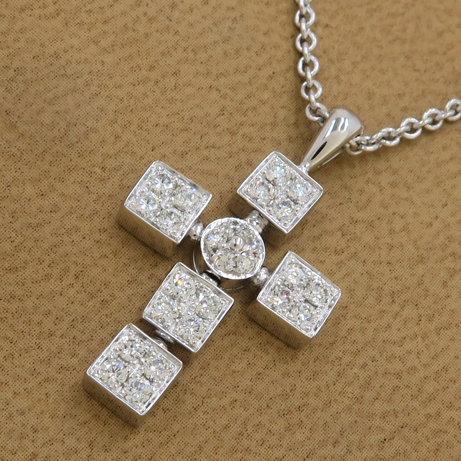 ルチアダイヤクロスネックレス/質屋 さのや ブランド 通販サイト