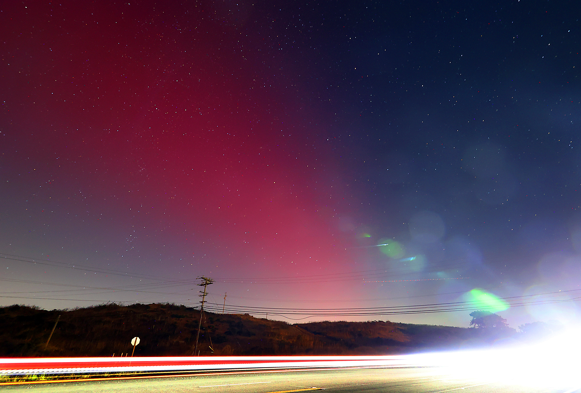 Photos | Northern lights dazzle the sky above Santa Cruz County