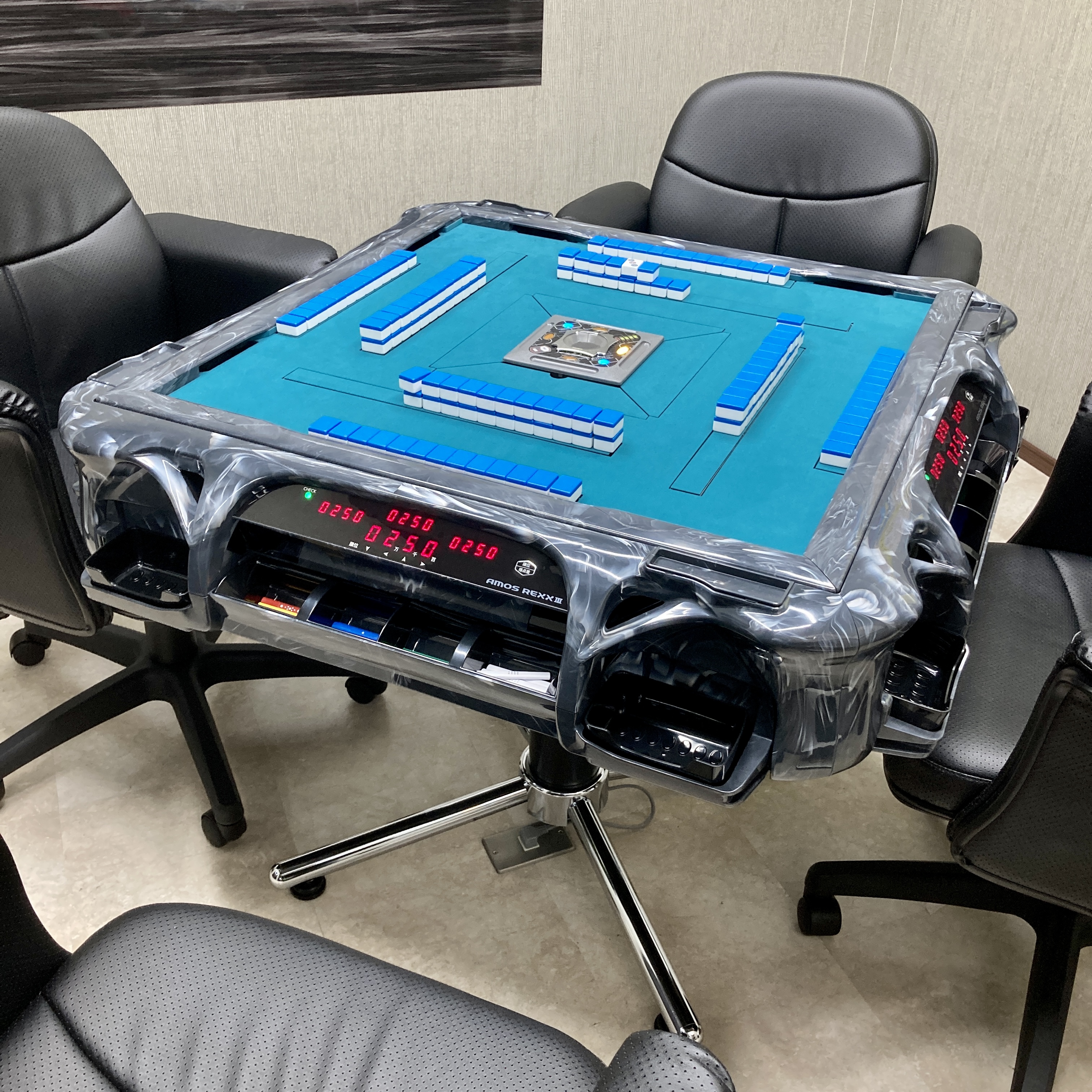 全自動麻雀卓アモスレックス3 -AMOS REXXⅢ【話題の全自動麻雀卓にイス