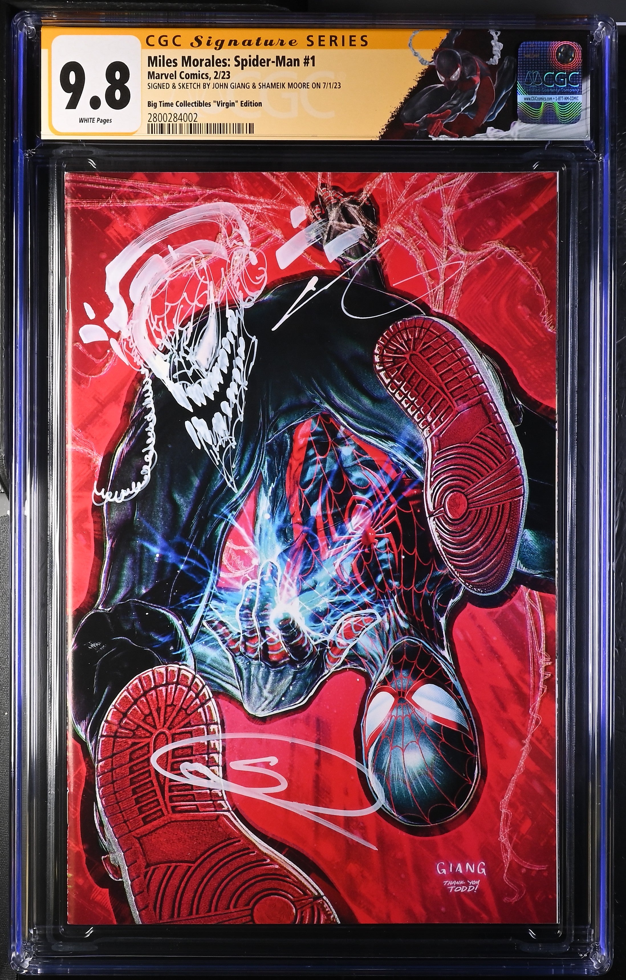 CGC 9.8 - Miles Morales: Spider-Man #1 (Signed by Shameik Moore