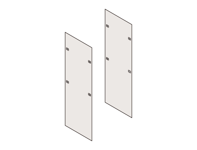 サイドプレート ノーマルタイプ RKO シリーズ RKO-2063SPNN1｜19インチ