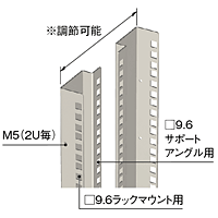 分割サーバーラック NGC シリーズ NGC-4270A0VD2W｜19インチラック