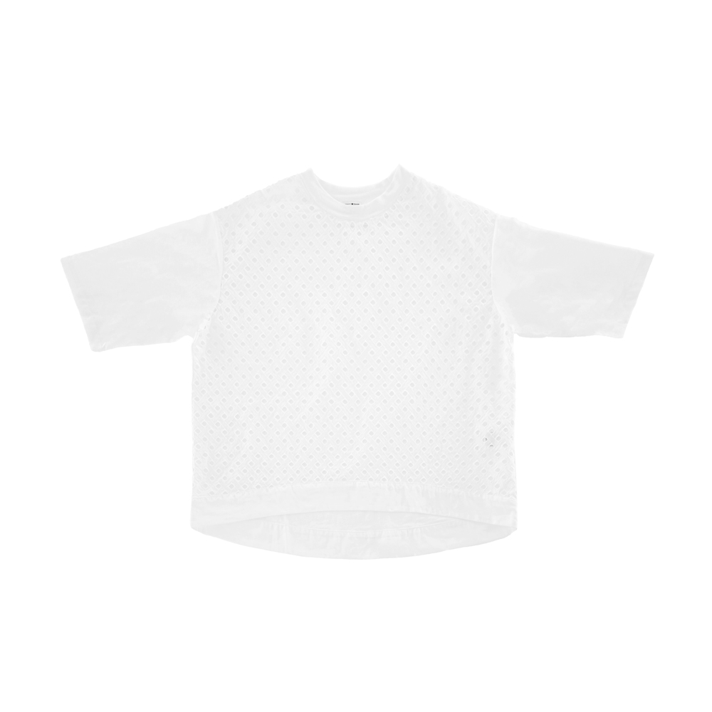 アウトレット 30%OFF】刺繍 Ami ×ハイマイクロコットン天竺 Tシャツ