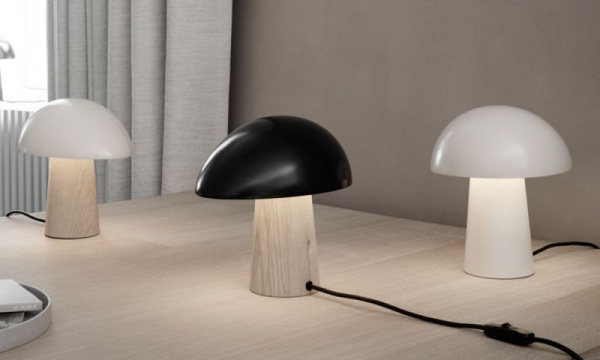 ナイト オウル テーブルランプ / スモーキーホワイト×アッシュFRITZ