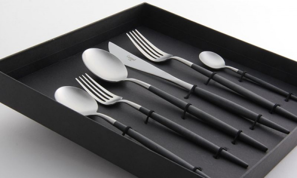 ギフト6本セット ゴア GOA / ブラック×シルバーCutipol（クチポール