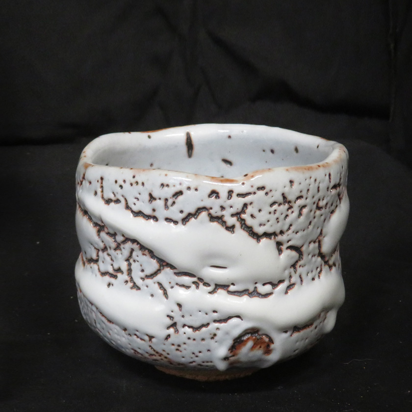 茶道具 抹茶茶碗（まっちゃちゃわん） ネズミ志野 茶碗 信楽焼 灰塚窯