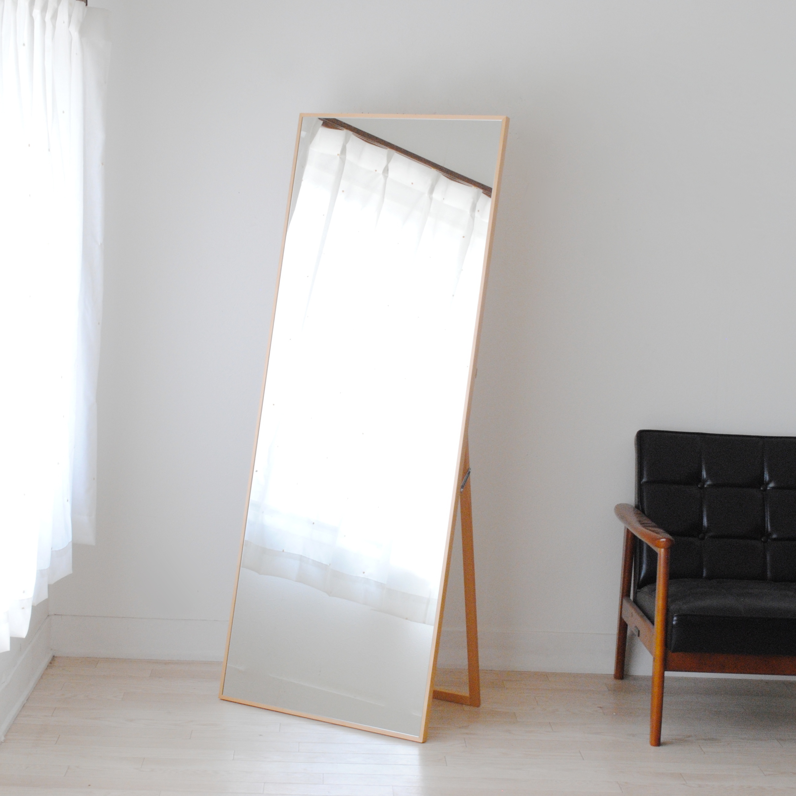 Libra リブラ スタンドミラー 全身 鏡 姿見 天然木 日本製 W600×1530