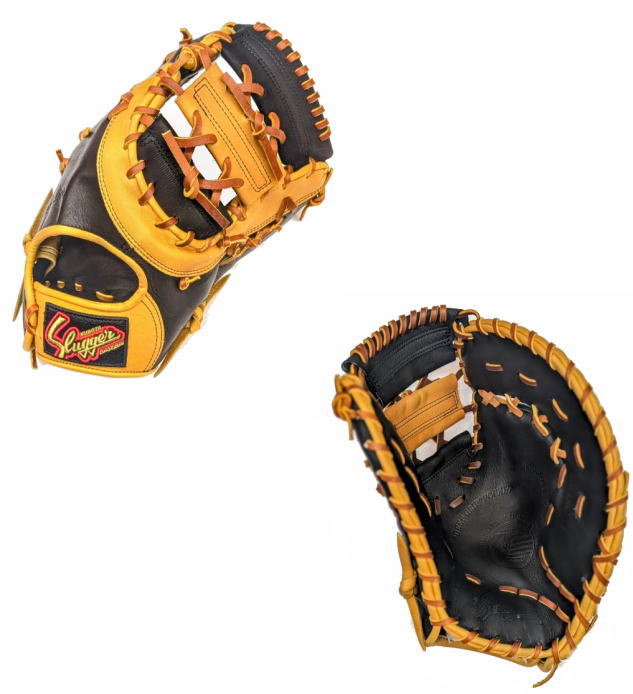 センスポ】久保田スラッガー 軟式ファーストミット 733型 ブラック×タン