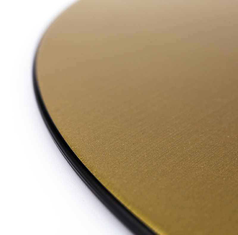 膳お盆・お膳-越前塗 丸プレイスマット ゴールド［1枚］ | 越前漆器粂治郎