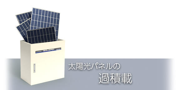 太陽電池の過積載 | 太陽光発電用パワーコンディショナ | 新電元工業