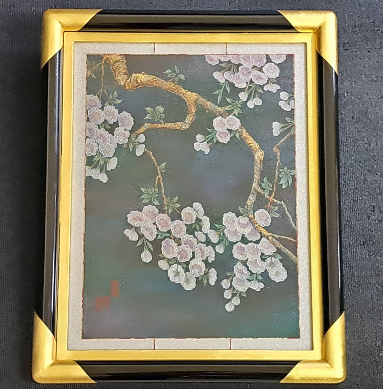 伝統工芸作家 十二代 藤林徳扇「桜華之図」正絹 苑寿織 | 新栄堂