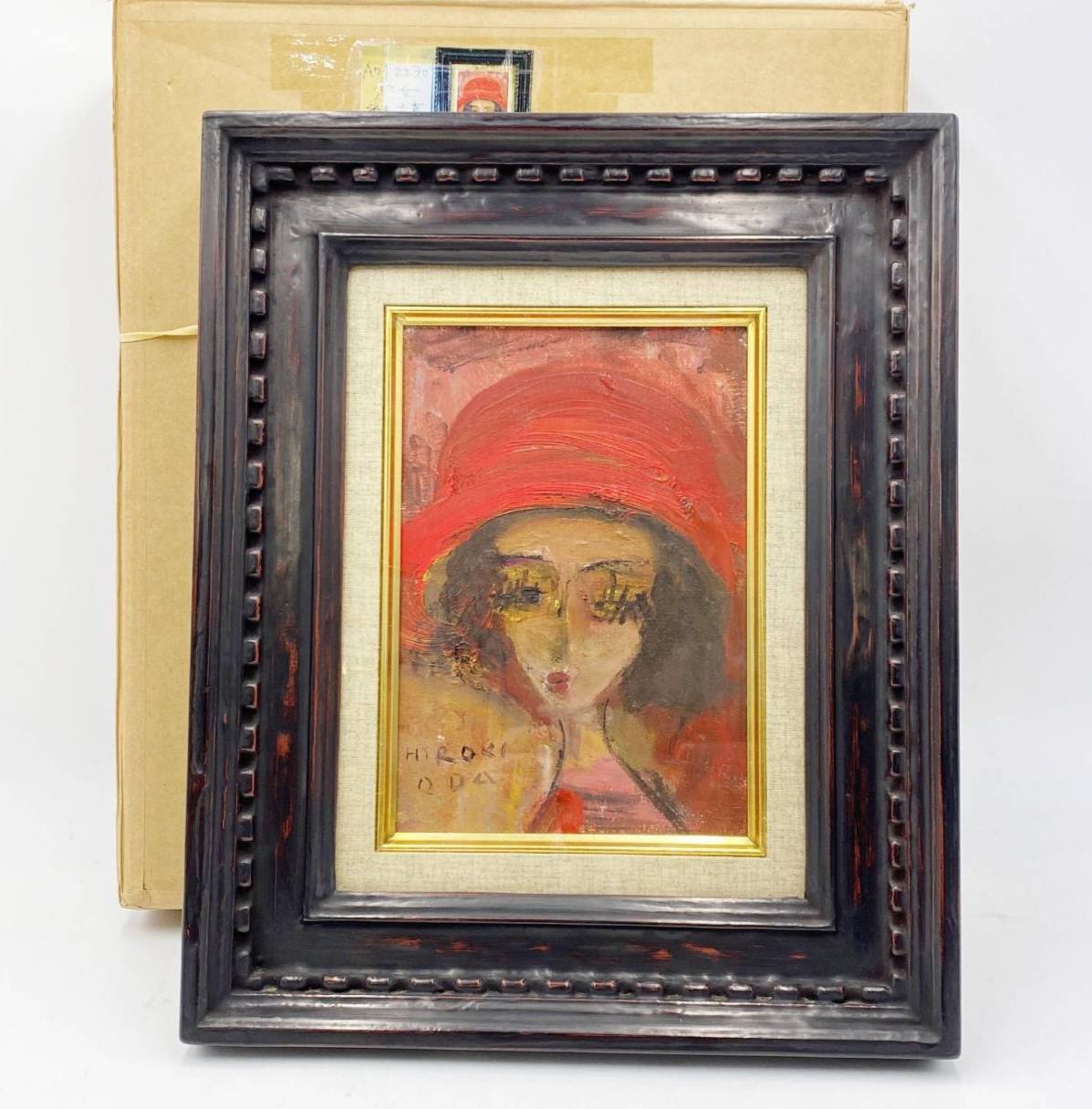 織田広喜 油彩「少女」 SM号 | 新栄堂