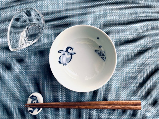 ペンギン 4寸ボウル しん窯 青花