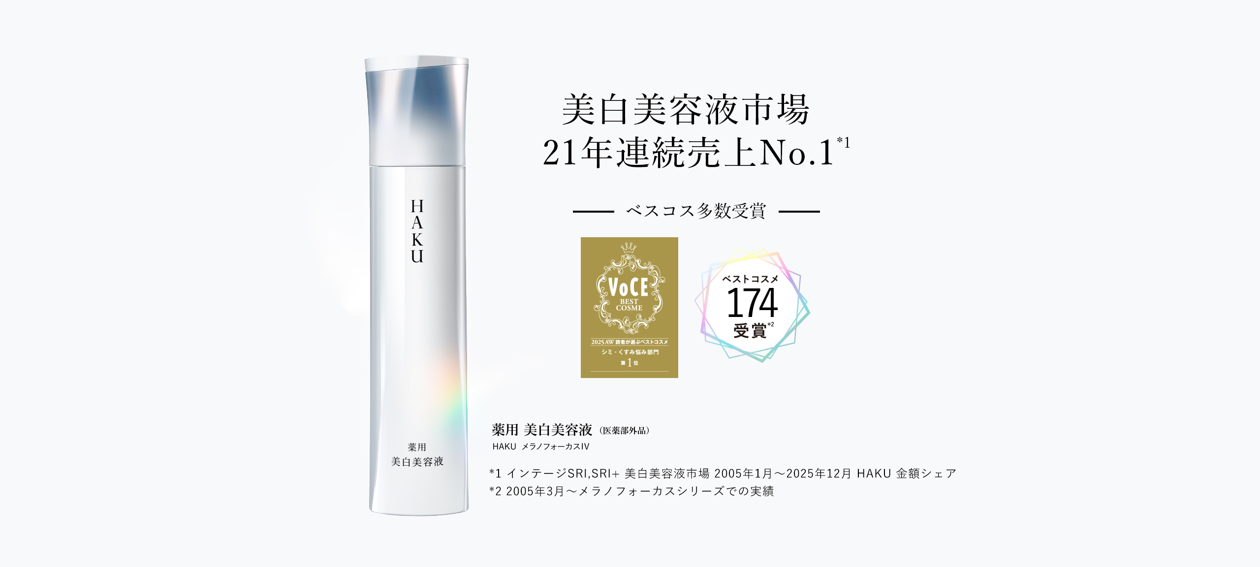 HAKU 史上最高峰のソリューションで「頑固なシミ」までアプローチ