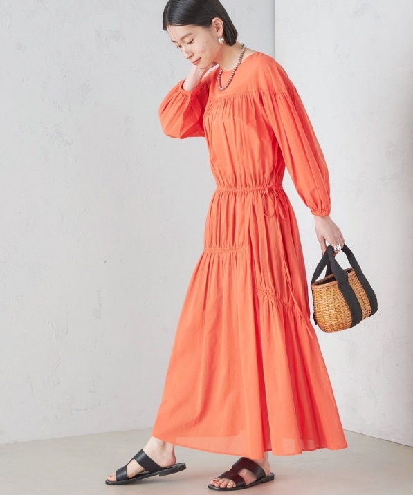 手洗い可能〉アシンメトリー ギャザー ワンピース｜ SHIPS 公式サイト
