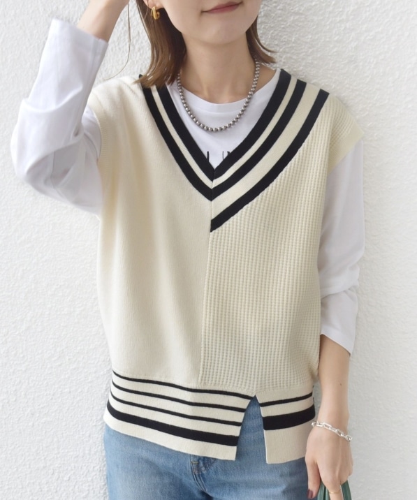 WEB限定】〈手洗い可能〉チルデン ニット ベスト｜ SHIPS 公式サイト