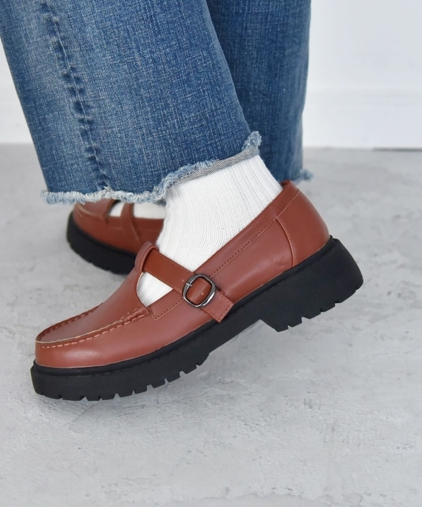 quaranciel: Tストラップ プラットフォーム ローファー｜ SHIPS 公式サイト