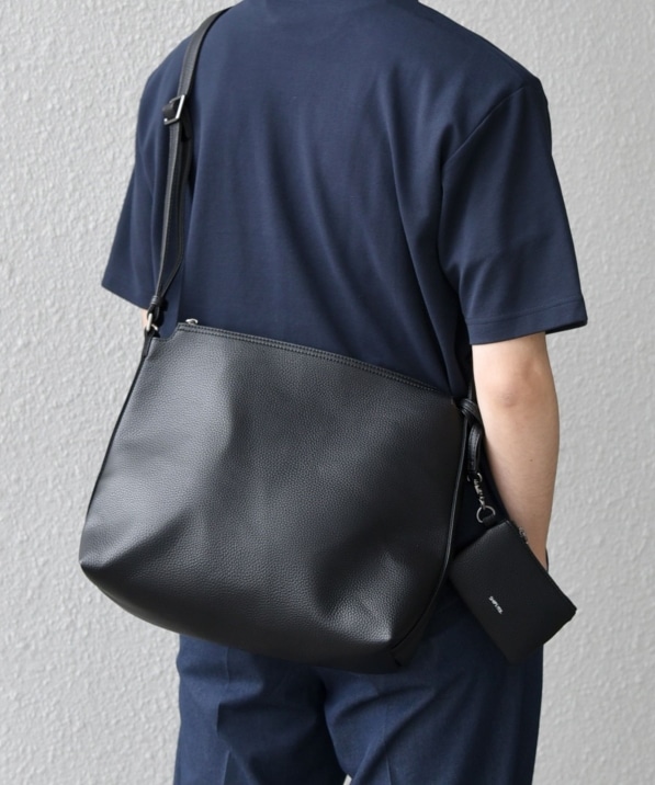 SHIPS any: スプリット レザー ジップ ショルダーバッグ (カードケース