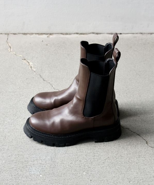 WEB限定】SHIPS any: トラックソール サイドゴア ブーツ 24FW｜ SHIPS