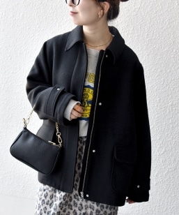 quaranciel: ボンディング チェック ライダース コート｜ SHIPS 公式サイト