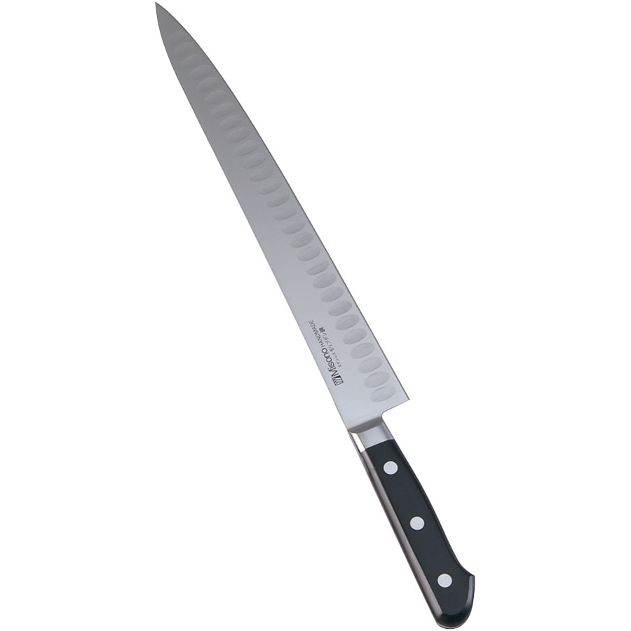 ミソノ刃物 モリブデン鋼 筋引型サーモン No.526 30cm - 調理器具のSHOKUBI