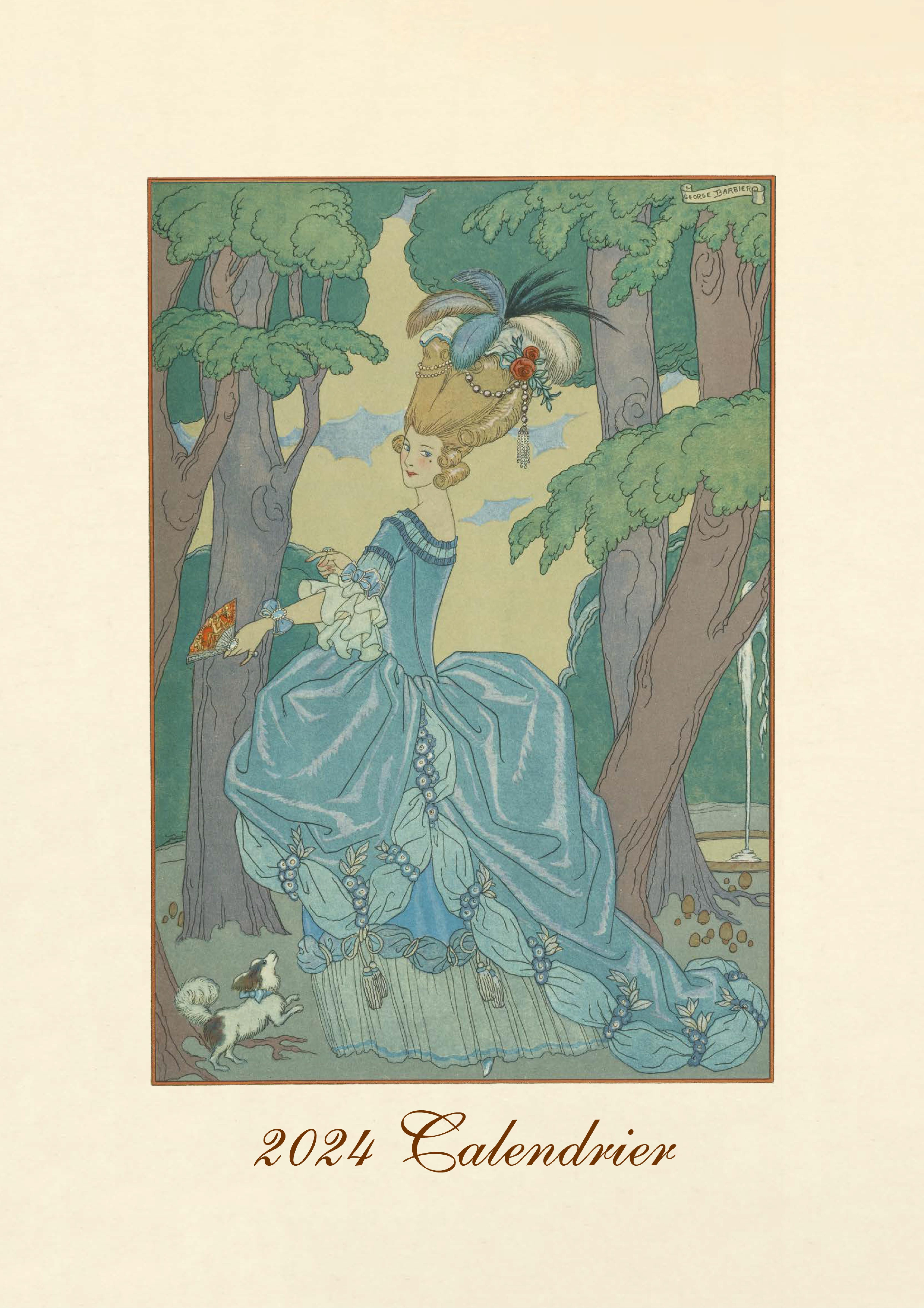 2024年チャリティカレンダー（ジョルジュ・バルビエによる版画集）を